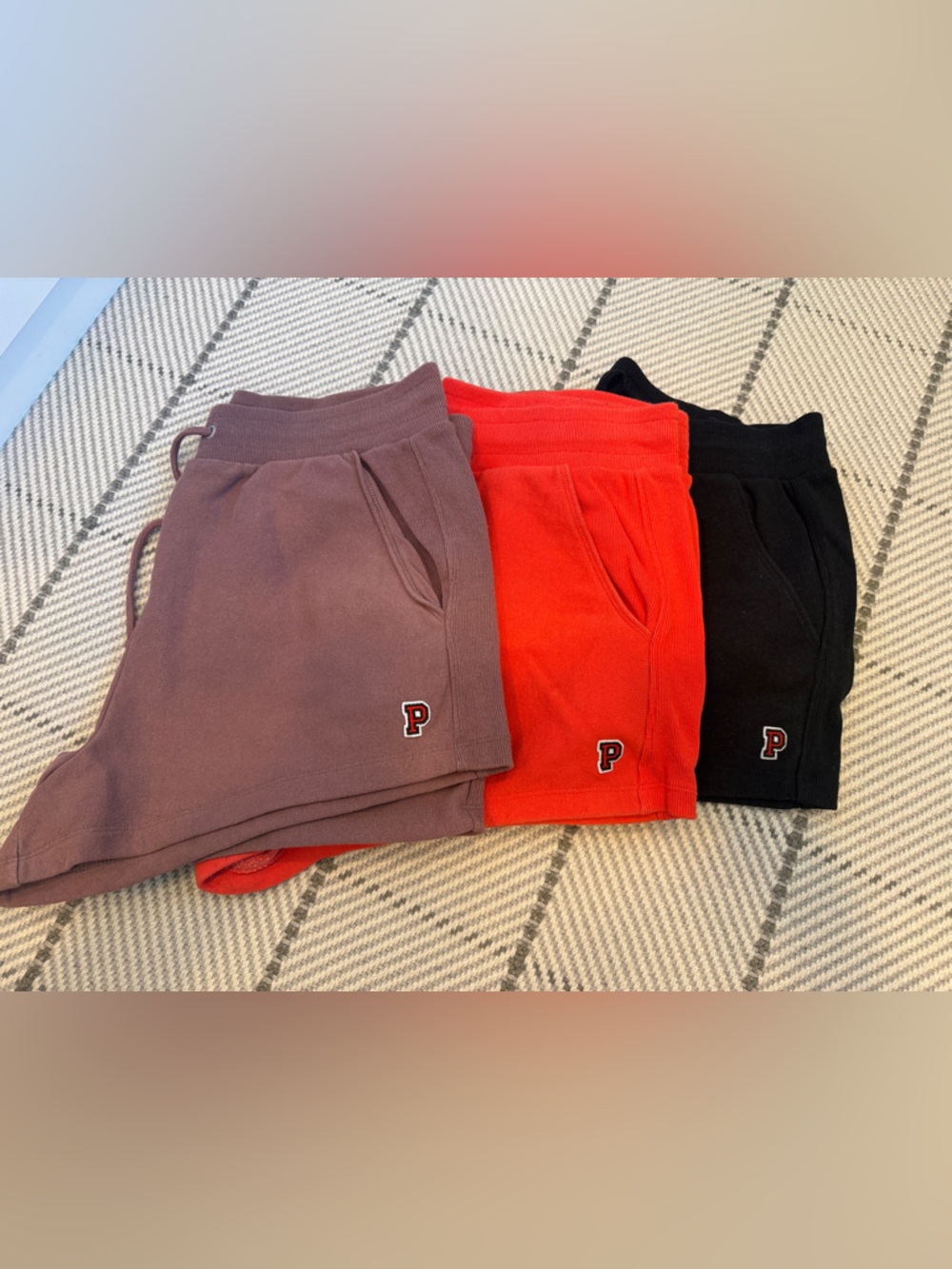 Pink women’s Casual Drawstring Shorts - Black, Red, Plum